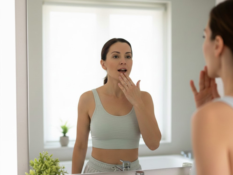 Ejercicio de apertura mandibular para aliviar síntomas de ATM y bruxismo