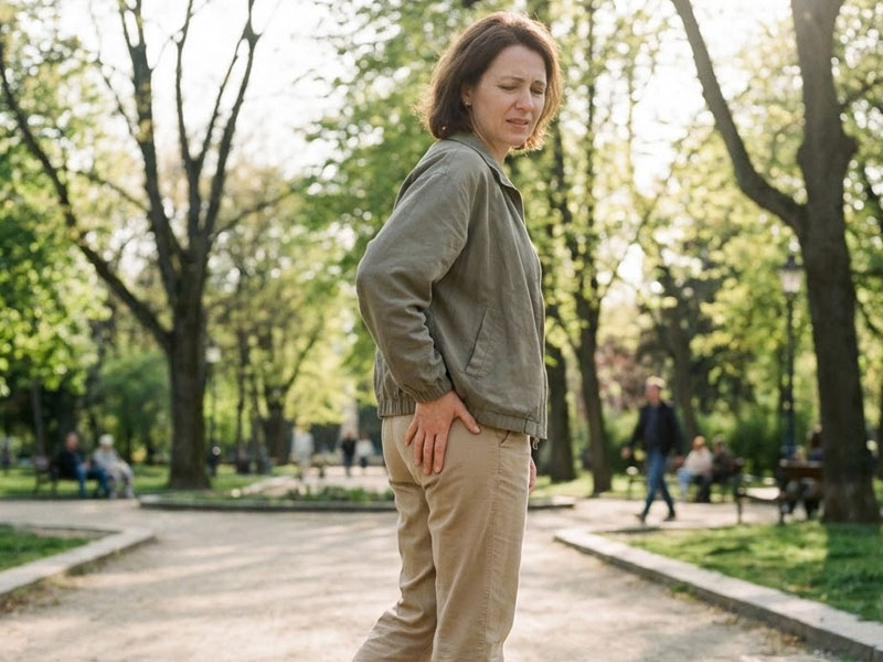 Molestia en el glúteo al caminar o levantarse